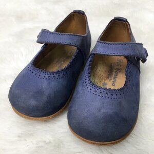Pili Carrera Baby Toddler Girl Blue Leather Walking Mary Jane Shoes Size 19